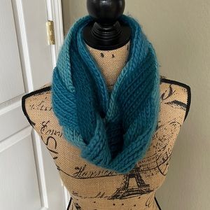 Knitted Braids Infinity Scarf